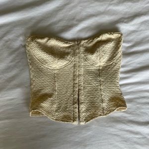 H&M strapless corset top